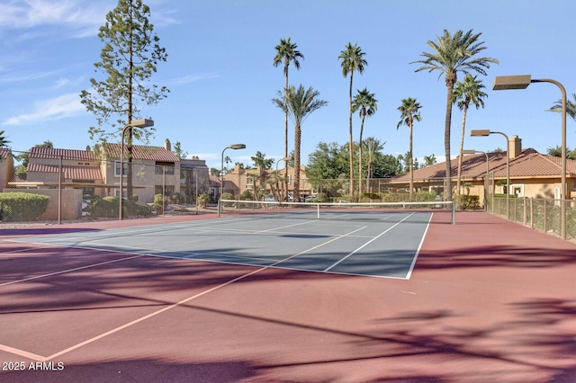 8787 E Mountain View Rd Unit 2100, Scottsdale, AZ 85258 - view of tennis court featuring community basketball court and a residential view