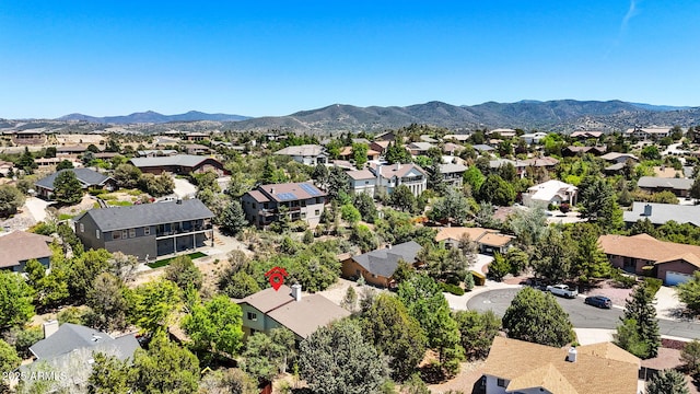 1405 Eagle Ridge Rd, Prescott, AZ 86301 - aerial perspective of suburban area with a mountain backdrop
