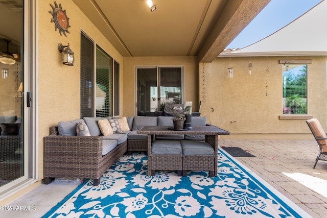 view of patio / terrace featuring outdoor lounge area