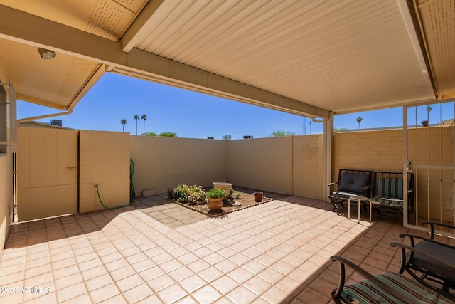 view of patio with fence private yard