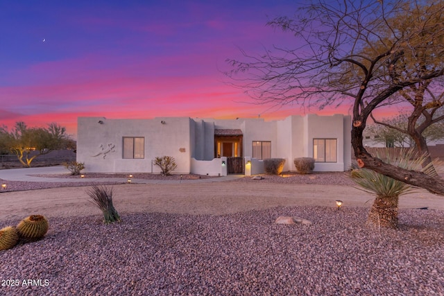 view of pueblo-style home