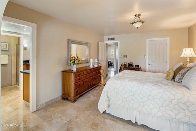 bedroom with a closet