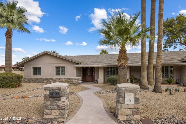 view of ranch-style house