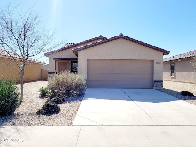 view of front of home featuring a garage