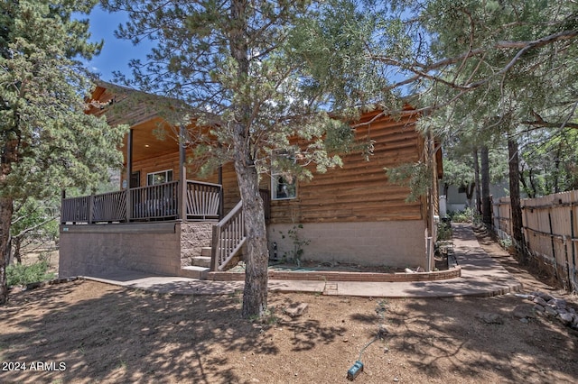 view of rear view of house