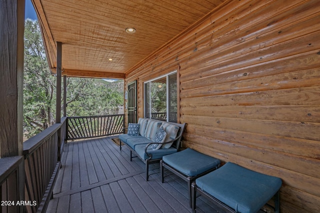 view of wooden terrace