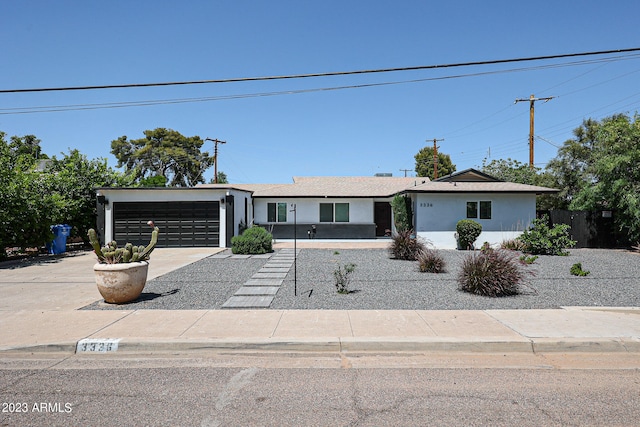 ranch-style house with a garage