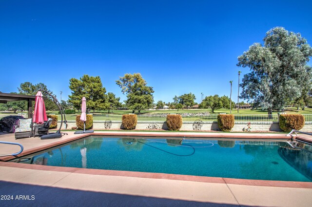 view of pool with a patio