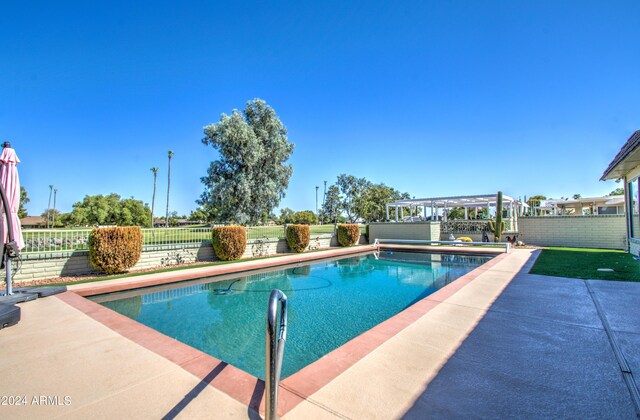 view of pool with a patio area