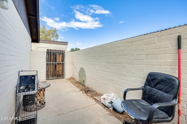 view of patio / terrace with area for grilling