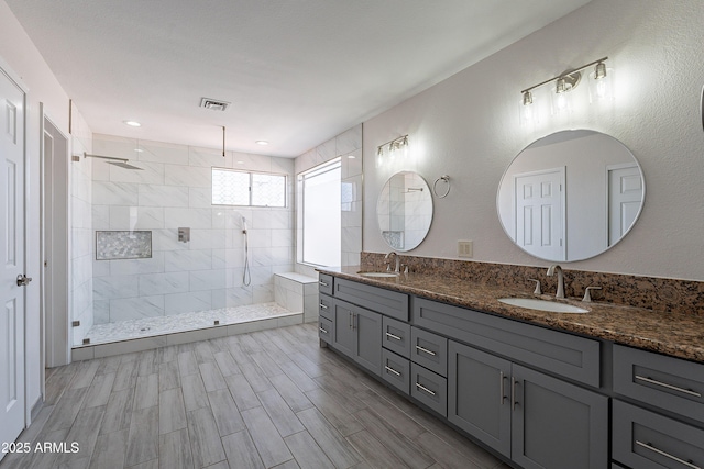16609 S 41st St, Phoenix, AZ 85048 - bathroom with double vanity and walk in shower