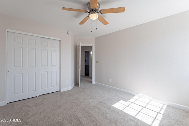 16609 S 41st St, Phoenix, AZ 85048 - unfurnished bedroom featuring carpet, a closet, and a ceiling fan