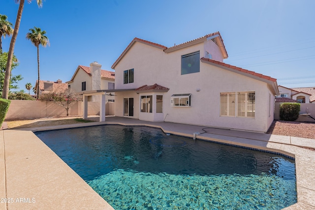 16609 S 41st St, Phoenix, AZ 85048 - view of pool with a fenced backyard and a patio area