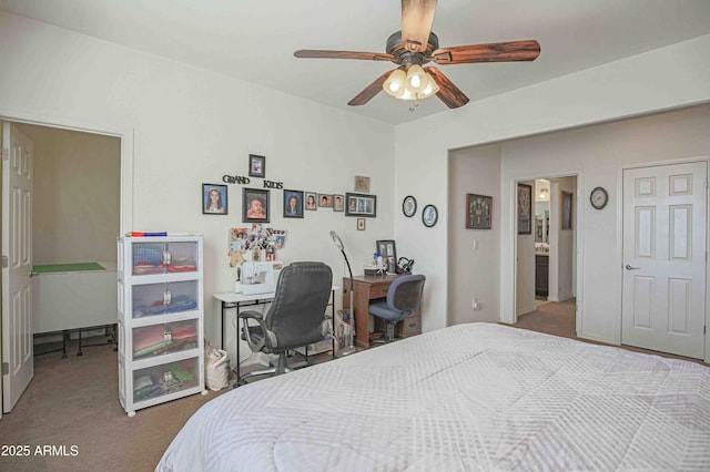 bedroom with carpet flooring