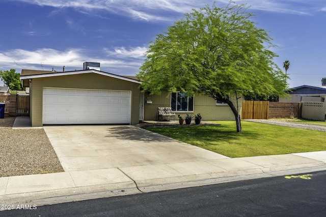 308 E Ln Jolla Dr, Tempe, AZ 85282 - view of front facade with driveway, a garage, and brick siding
