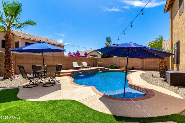 16565 W Garfield St, Goodyear, AZ 85338 - view of pool with a fenced backyard and a patio area