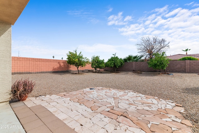 view of patio / terrace with a fenced backyard