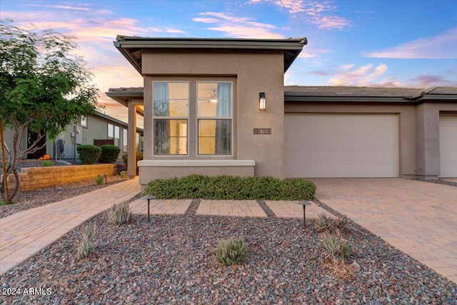 view of front of house featuring a garage