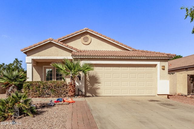 view of front of house featuring a garage