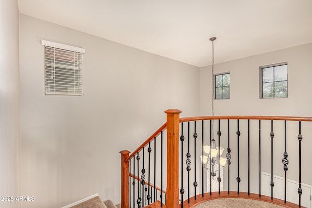 view of stairs