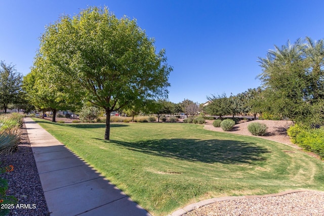 view of home's community featuring a yard