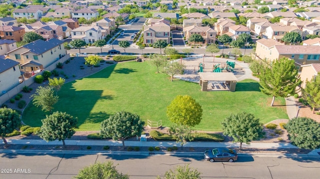 birds eye view of property featuring a residential view