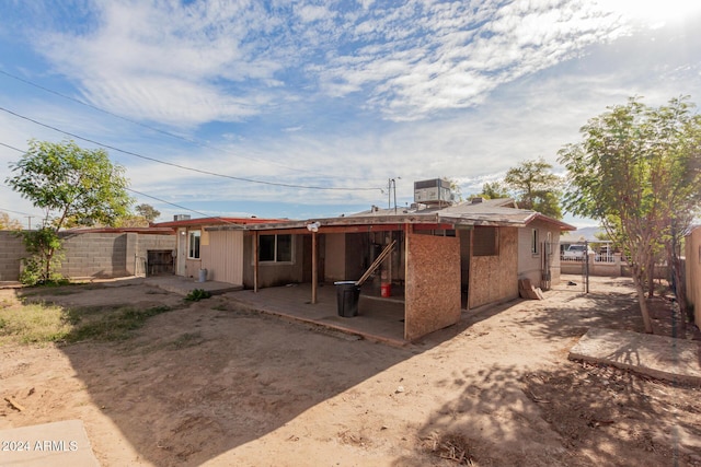 view of back of property