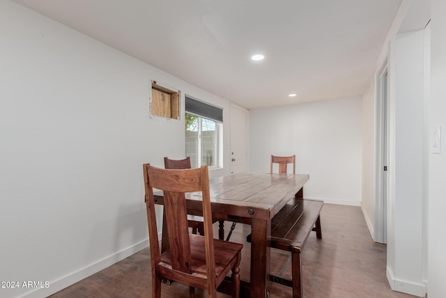 view of dining area