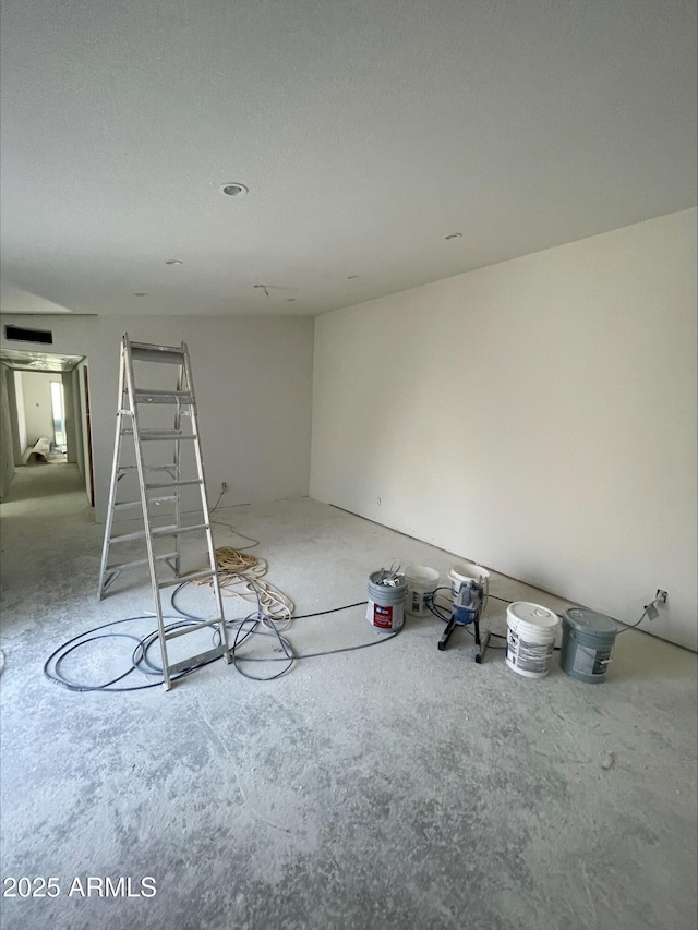 view of spare room
