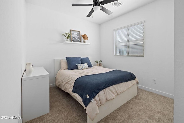 9230 E Scott Ave, Mesa, AZ 85212 - bedroom with carpet, baseboards, and ceiling fan