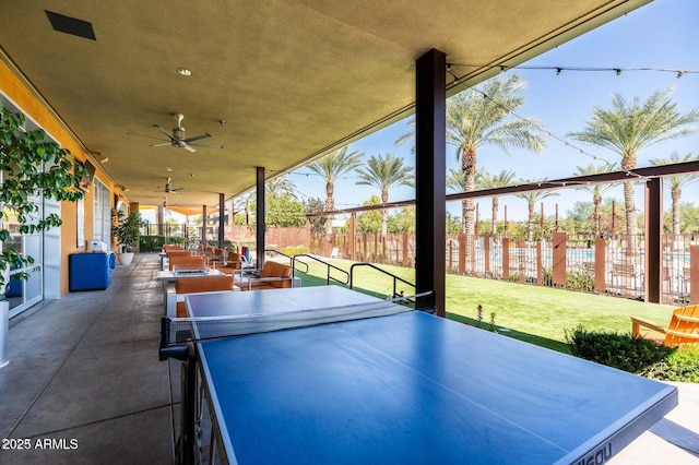 9230 E Scott Ave, Mesa, AZ 85212 - view of patio with ceiling fan