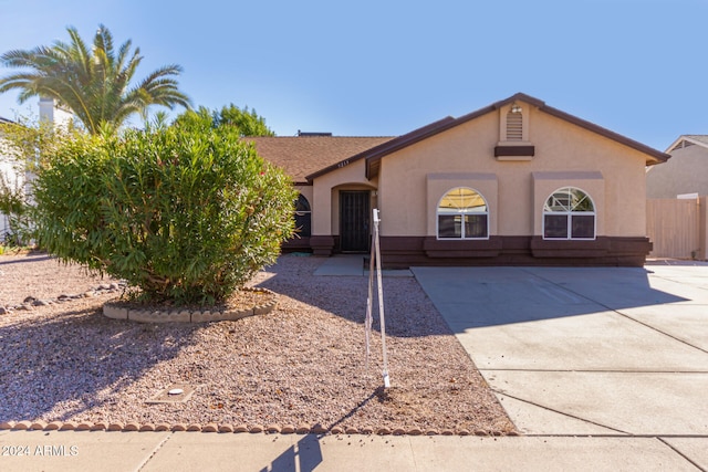 view of ranch-style home