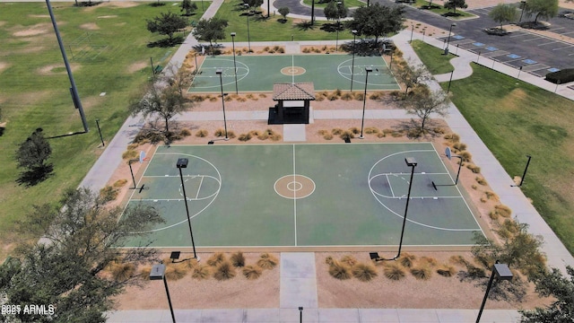 view of basketball court featuring community basketball court