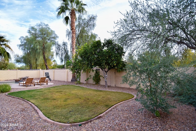 view of yard with a patio