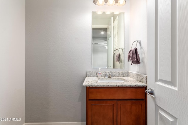 bathroom featuring vanity