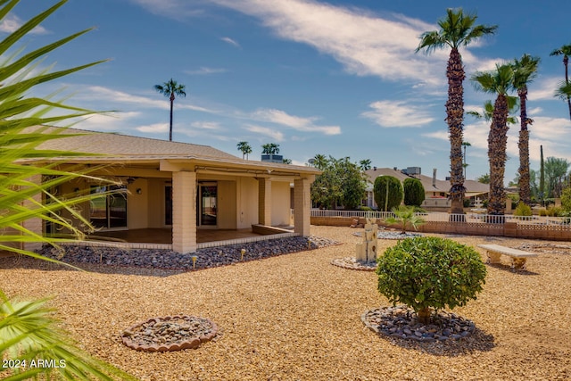 back of house featuring a patio