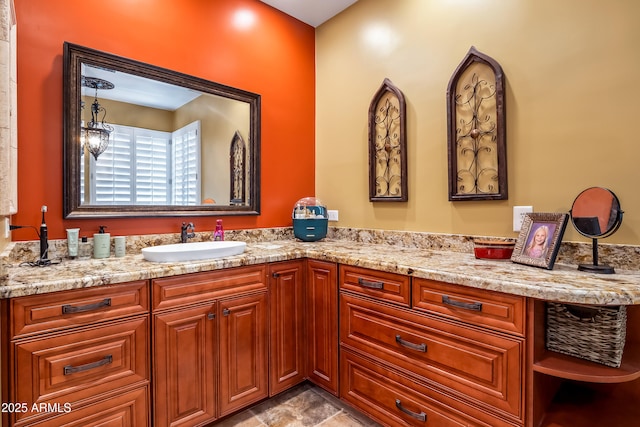 bathroom featuring vanity