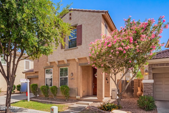 4043 E Carla Vista Dr, Gilbert, AZ 85295 - view of front of property featuring a tile roof and stucco siding