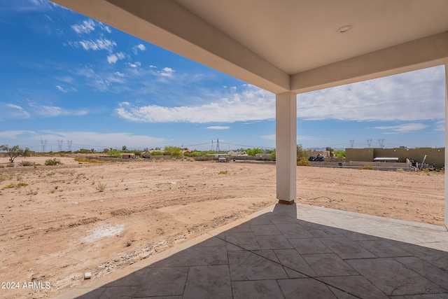 view of yard with a patio