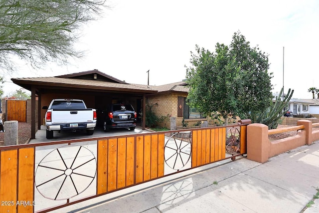 2619 W Lamar Rd, Phoenix, AZ 85017 - view of front of house with driveway and fence