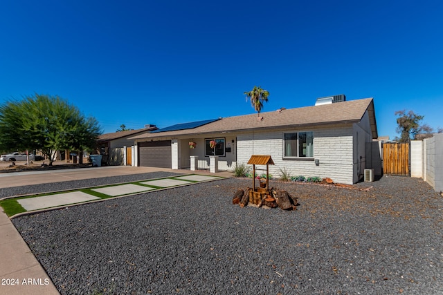 ranch-style house with a garage