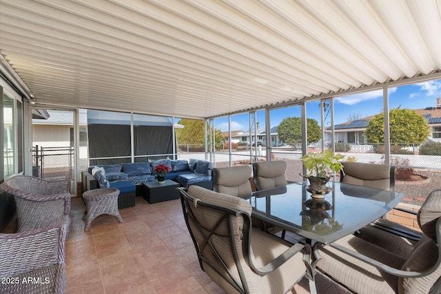 view of sunroom / solarium