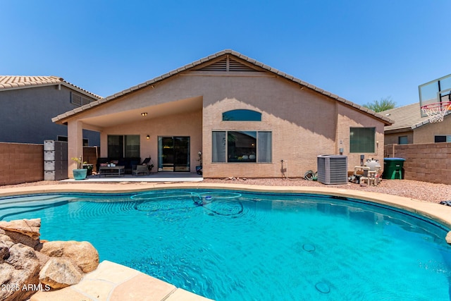 44853 W Jack Rabbit Trl, Maricopa, AZ 85139 - view of pool with a patio area