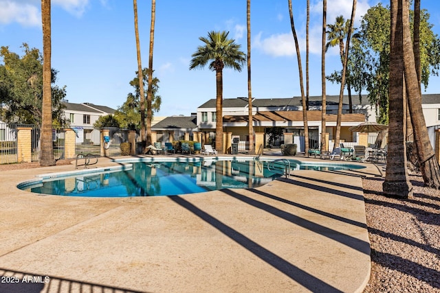 view of pool with a patio area