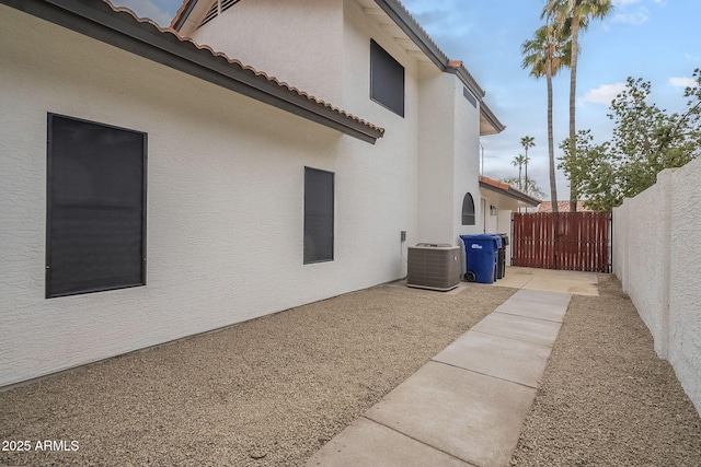 view of property exterior featuring cooling unit