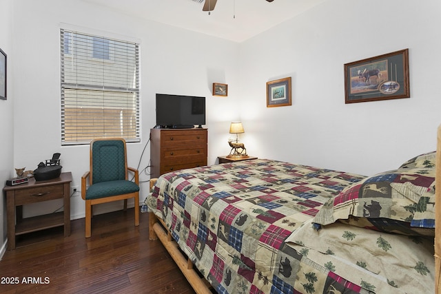 11959 W Vernon Ave, Avondale, AZ 85392 - bedroom with ceiling fan and wood finished floors