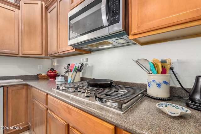 kitchen with appliances with stainless steel finishes