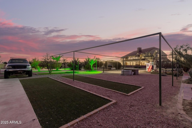 view of home's community with a playground