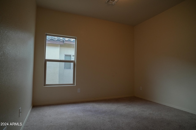 view of carpeted empty room