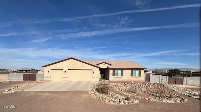 ranch-style house with a garage